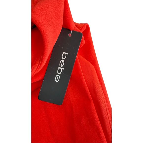 NWT BEBE COWL NECK HALTER MAXI DRESS SIZE 4 - Picture 7 of 8